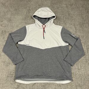 Zero Restriction Hoodie Mens XL Gray White Tyson Performance Golf Sweatshirt